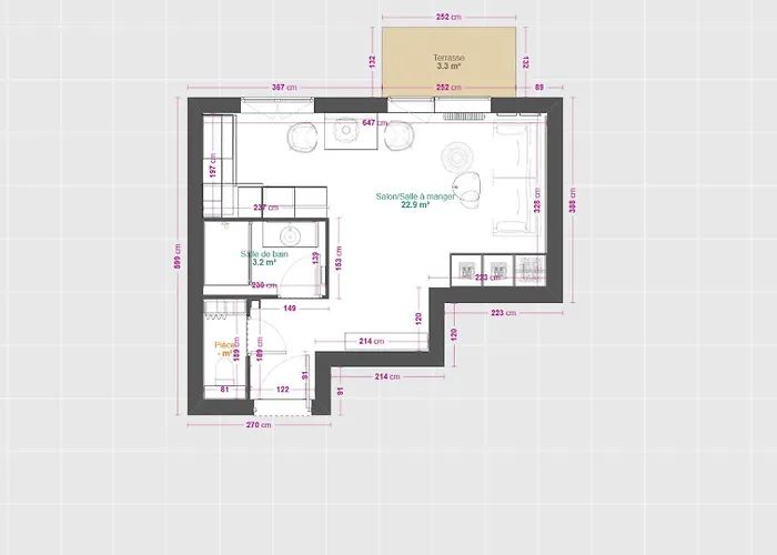 Meuble 3 Etoiles - Piscine- Balcon - Tennis Apartman *